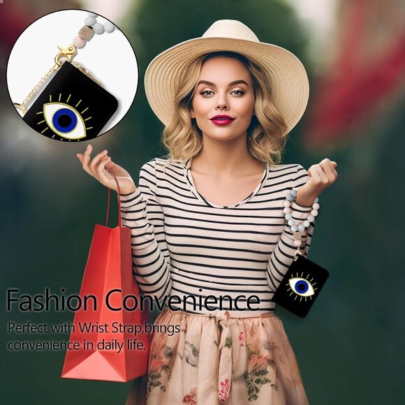Credit Card Holder for Women, Evil Eye - Picture 1 of 5